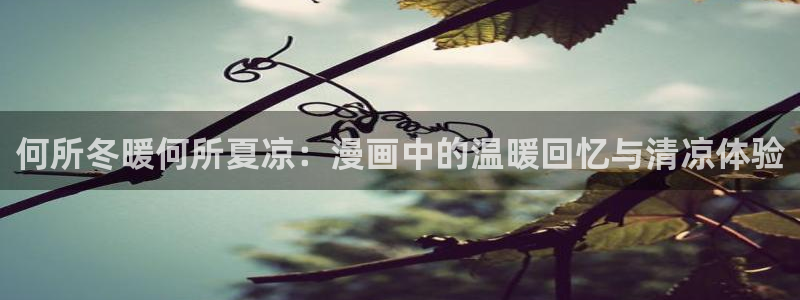 包子漫画在线页面：何所冬暖何所夏凉：漫画中的温暖回忆与清凉体验